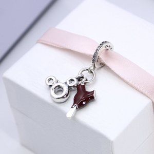 Pandora Disney Parks ice Cream Donut Dangle Charm Mickey & Minnie Mouse Parks